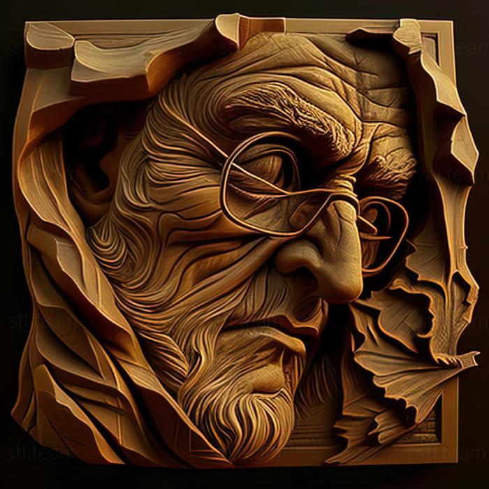 3D модель Норман Блюм, американский художник. (STL)